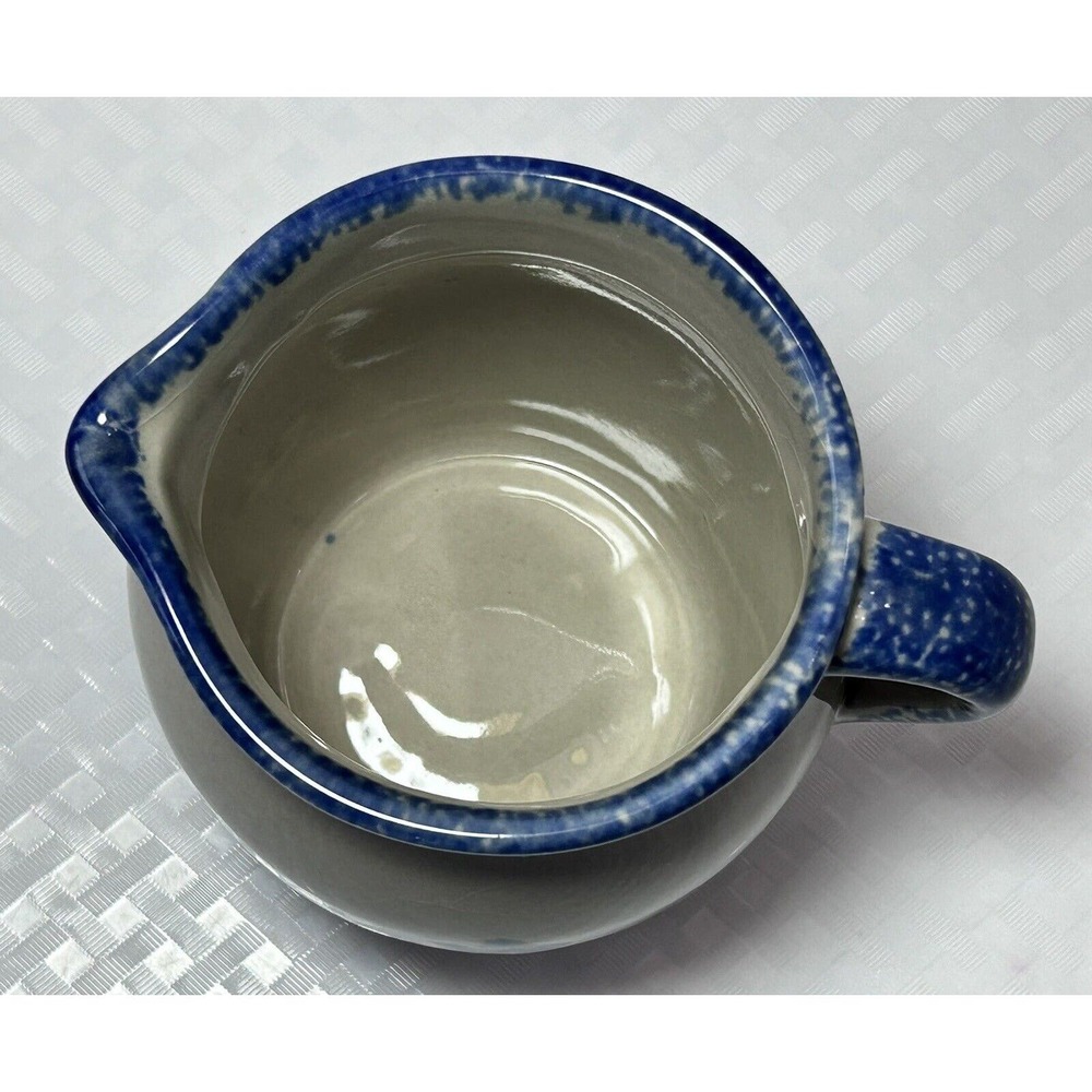 Loomco 4” sponge‎ ware pottery creamer pitcher - Picture 6 of 9